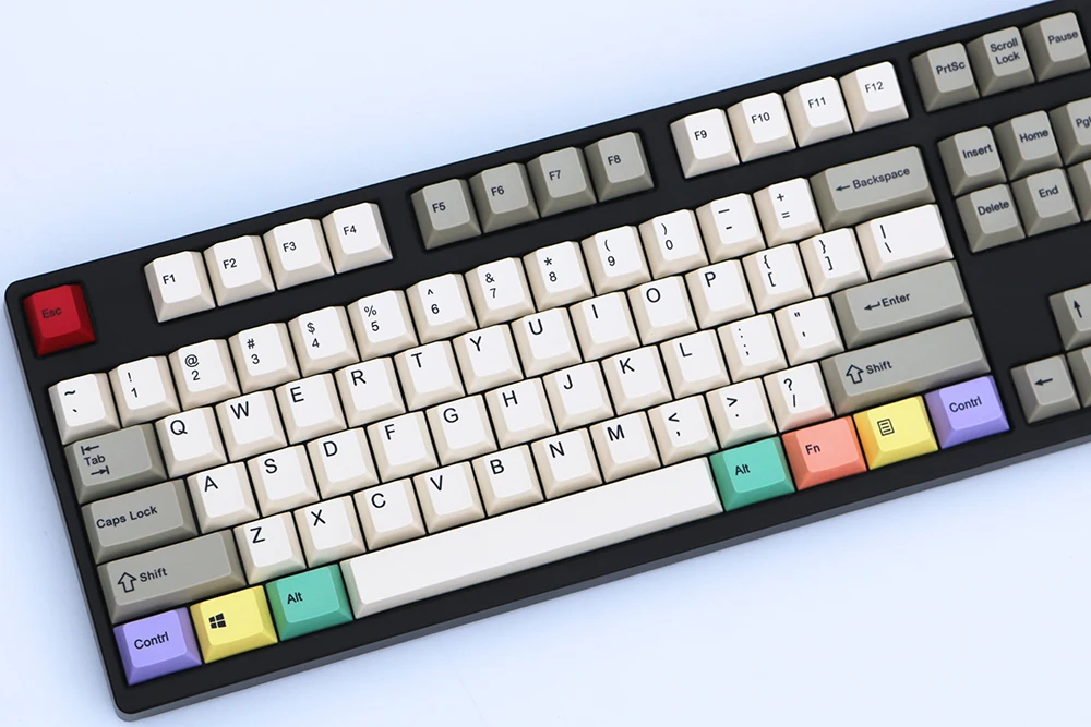 Ретро Стиль Серый/бежевый 108/154 клавиш краситель сублимированный pbt keycap для механической клавиатуры Cherry filco Ducky keycap Вишневый профиль