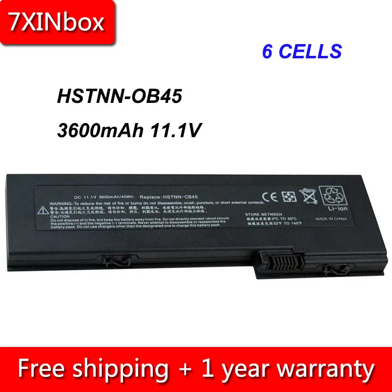 7 xinbox 6cell 3600 мАч 11,1 V HSTNN-OB45 OT06XL ноутбук Батарея для hp EliteBook 2730p 2740 2760p 2710 HSTNN-CB45 HSTNN-XB45