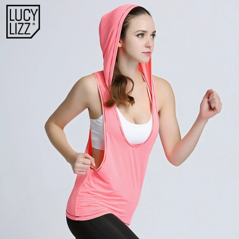 Женская быстросохнущая футболка luckylizz дышащая Спортивная для йоги фитнеса бега