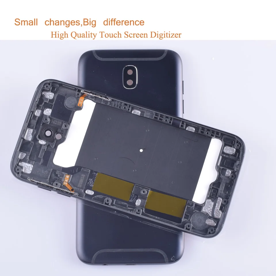 10 шт./лот Крышка батарейного отсека Корпус для Samsung Galaxy J7 2017 Pro J730 J730F задняя крышка