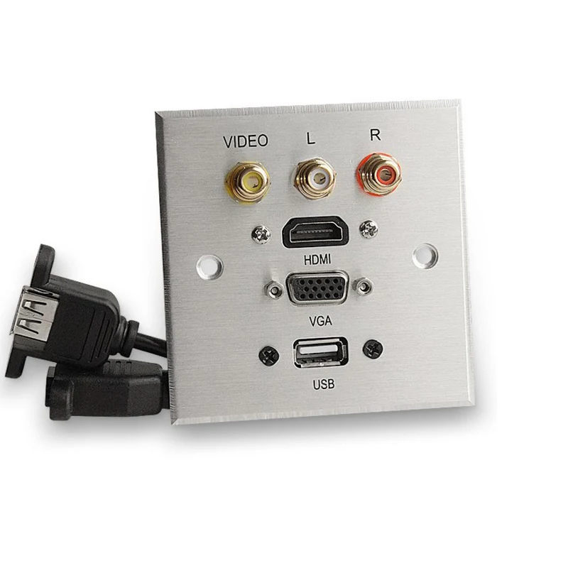 AC100 240V розетки высокое качество алюминиевый сплав панель электрическая розетка