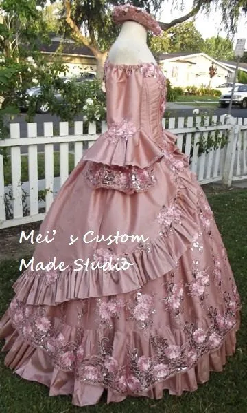 Пыльная роза цветочные блестящие фантазия Мари Антуанетта принцесса