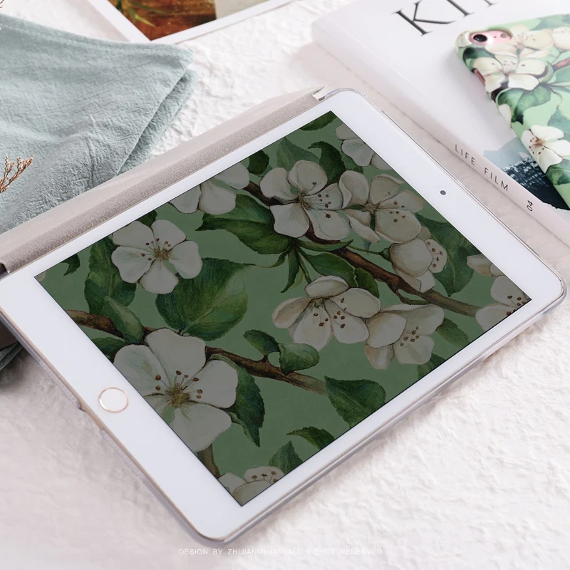 Камелии Чехол-книжка на магнитной застежке Чехол для iPad Pro 9,7 11 air 10,5 10,2 12,9 Air2 мини 23 4 5 планшетный чехол для iPad 9,7 5th 6th 7th