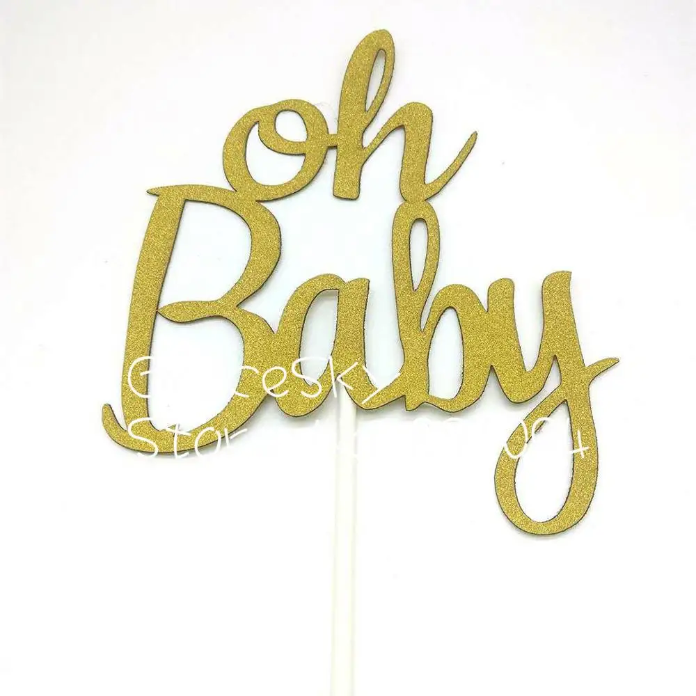 24 шт./лот 11*9 см Oh baby design украшения для торта на день рождения | Дом и сад