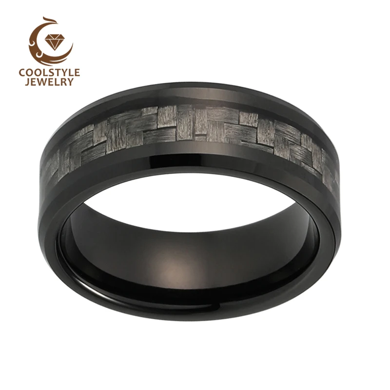 Обручальное кольцо из карбида вольфрама 8 мм | Украшения и аксессуары
