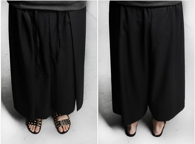 Мужская одежда модные весенние брюки в британском готическом стиле с широкими