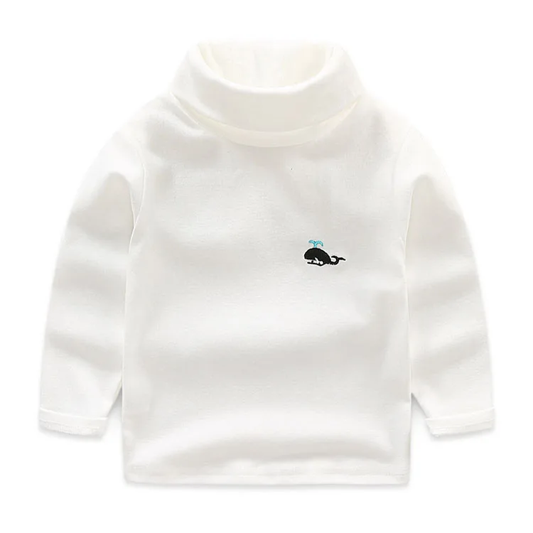 Свитер с вышивкой в виде белой пчелы для девочек и мальчиков детская одежда