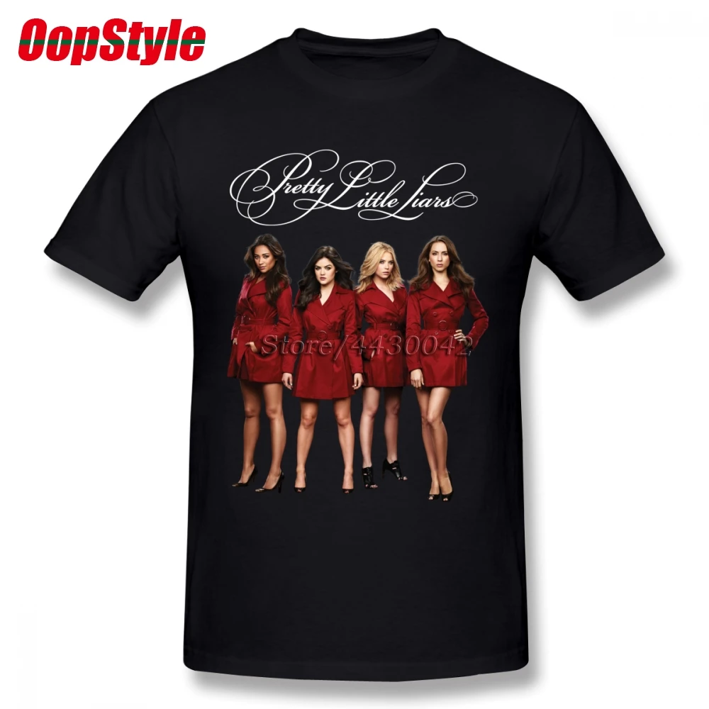 Мужская футболка с коротким рукавом Pretty Little Liars Прямая поставка летняя хлопковая