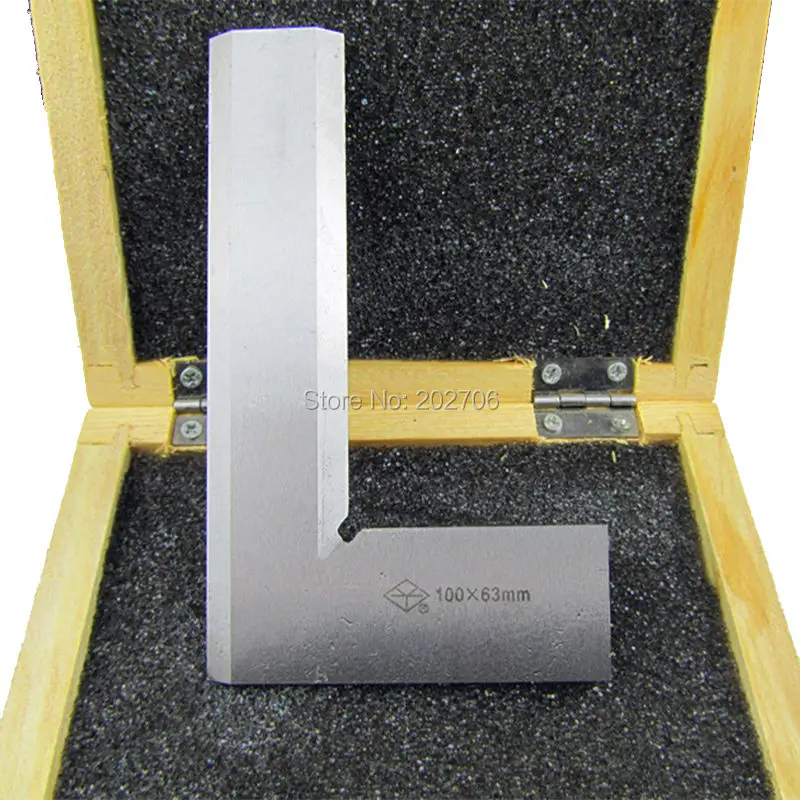 Линейка квадратная Серебристая из нержавеющей стали с лезвиями 100x63 мм |