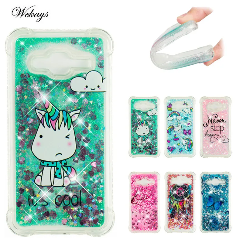 

Unicorn Quicksand Case for Samsung Galaxy J1 J3 J5 J7 A3 A5 2016 A310 A510 J310 J510 J710 Case TPU Dynamic Liquid Glitter Cover