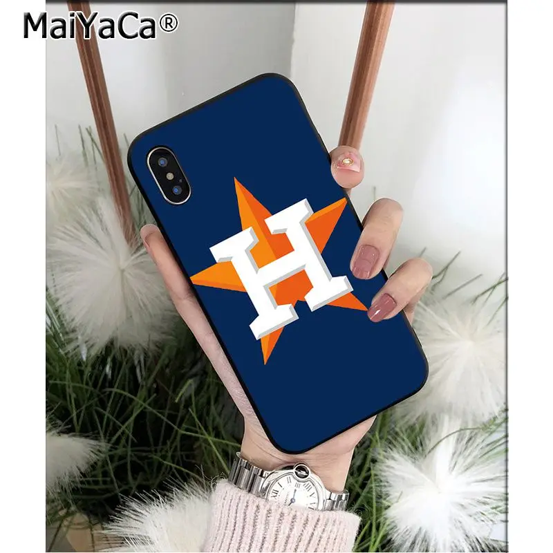 MaiYaCa Хьюстон Астрос ТПУ Мягкие аксессуары для телефонов чехол для телефона для Apple iPhone 8 7 6 6S Plus X XS MAX 5 5S SE XR чехол