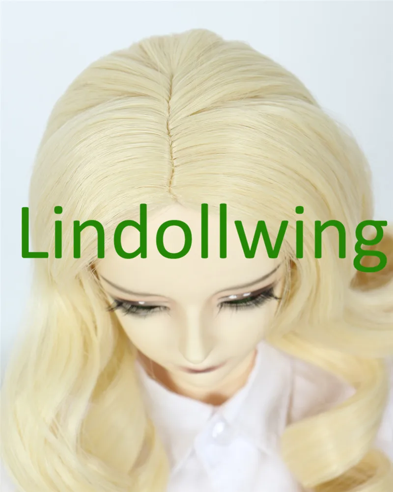 1/3 BJD парик Pullip Dal DD SD LUT Dollfie кукла 8 9 дюймов длинные светлые вьющиеся волосы