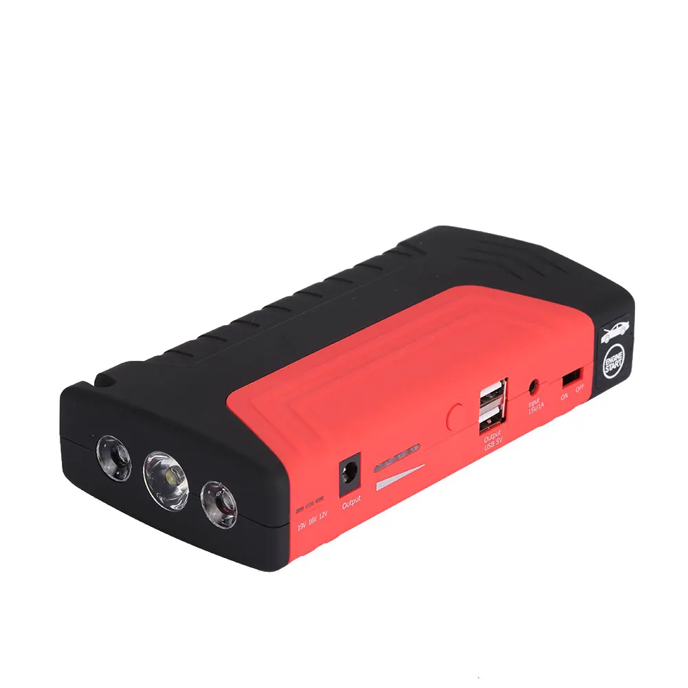 Vehemo двойной USB Черный Многофункциональный DIY Автомобильный скачок стартовый комплект компас автомобильный Электропитание SOS скачок стартовый комплект источник питания
