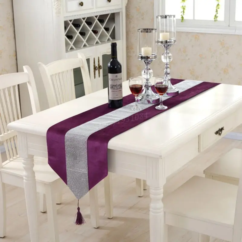 Настольная дорожка 32x210 см в европейском стиле роскошная фланелевая настольная с