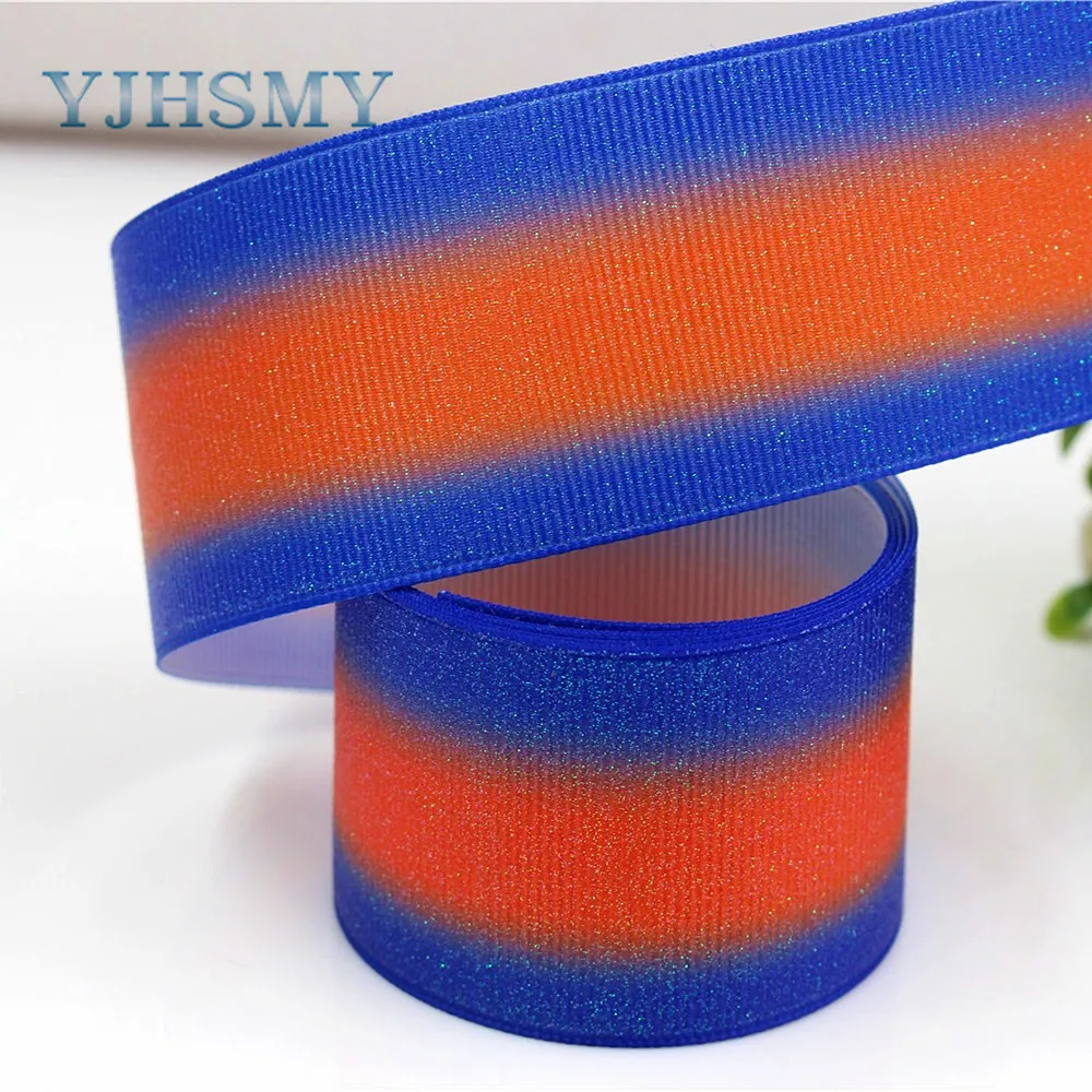 Yjhsmy 181161 3 ярдов 38 мм flash Ленты Термальность передачи печатных Grosgrain Свадебные