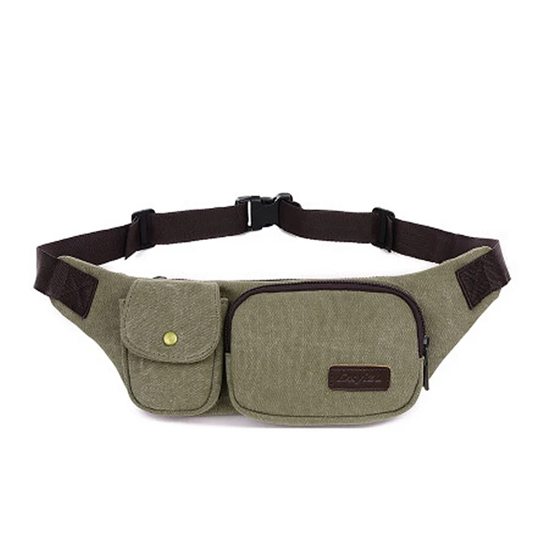 Men Canvas Outdoor Trekking Waist Bag Athletic Sports And Jogging Active Hiking Climbing Bum Hip Chest | Спорт и развлечения