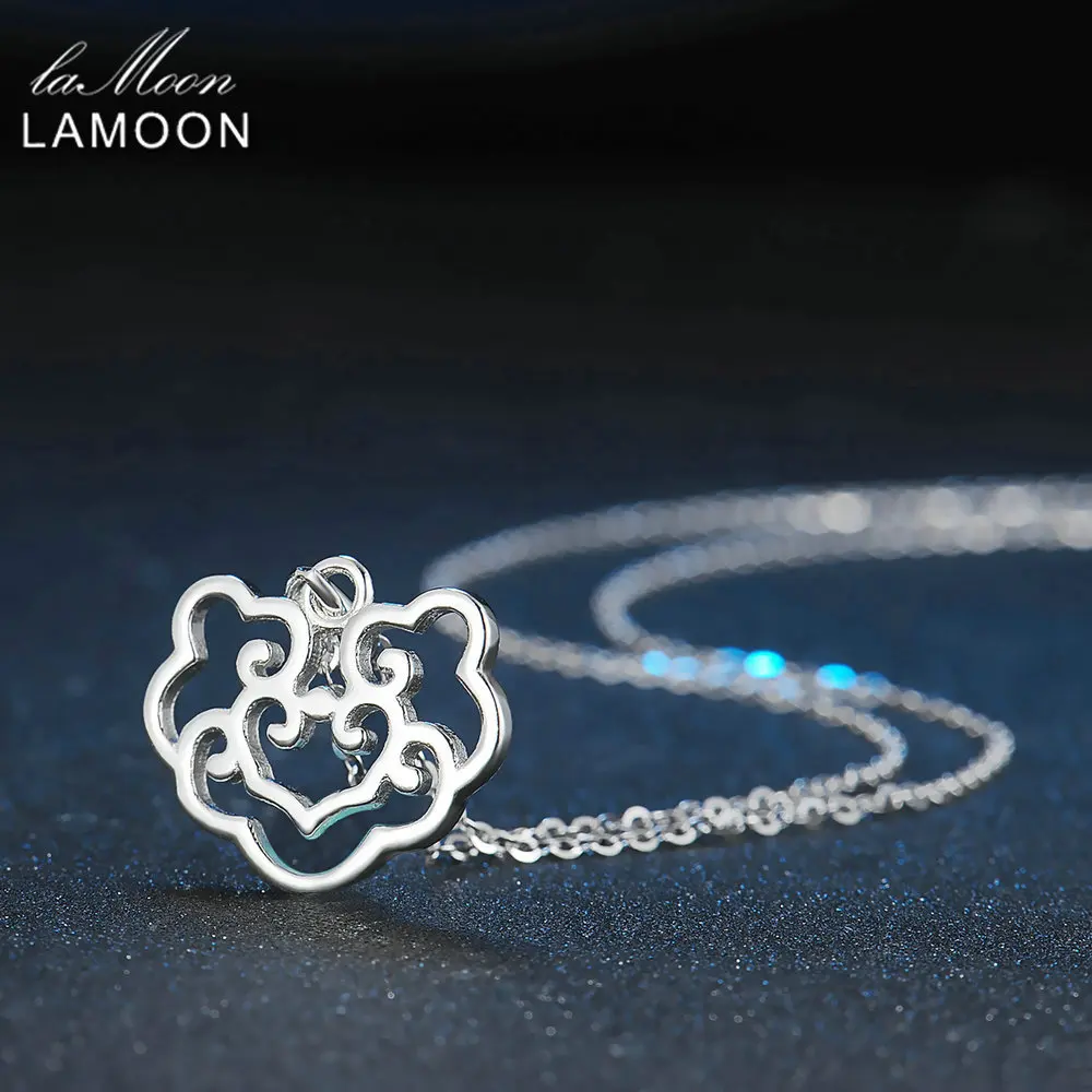 Ламон 2017 Новый китайский стиль полый счастливый желаемый безопасный замок кулон