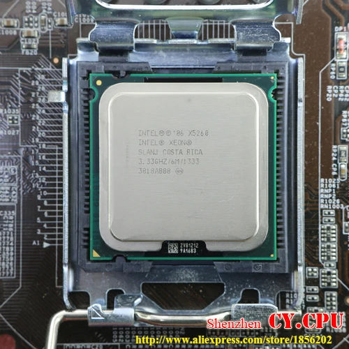 INTEL XEON X5260 3,33 GHz cpu/6 M/1333 Mhz/cpu равный LGA775 двухъядерный процессор E8400 E8500 E8600, работает на материнской плате без адаптера
