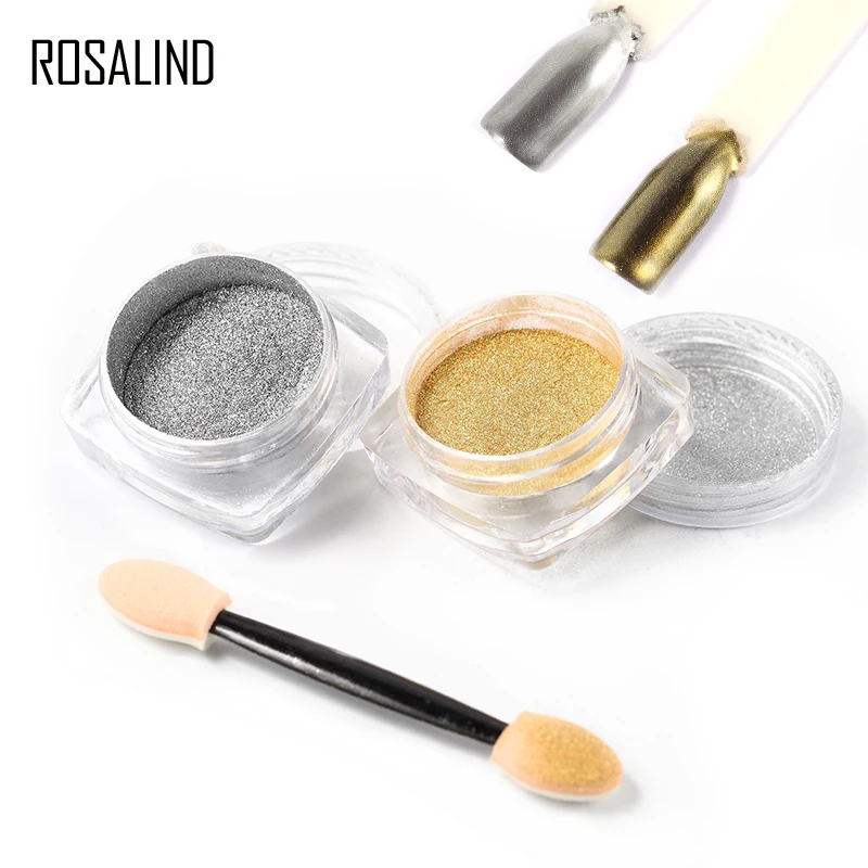 ROSALIND 1 шт. Гель-лак для ногтей хромированное пигментное украшение блестящие