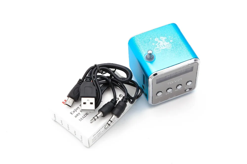 Мини-динамик с радио беспроводной портативный микро USB стерео динамик s Ubwoofer Колонка супер бас FM радио Receiver-5