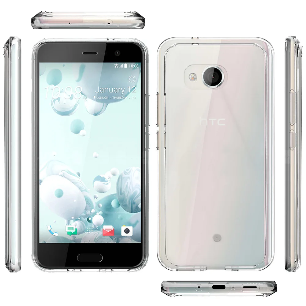 Гибридный жесткий прозрачный чехол для HTC U11 жизнь просвечивающийся
