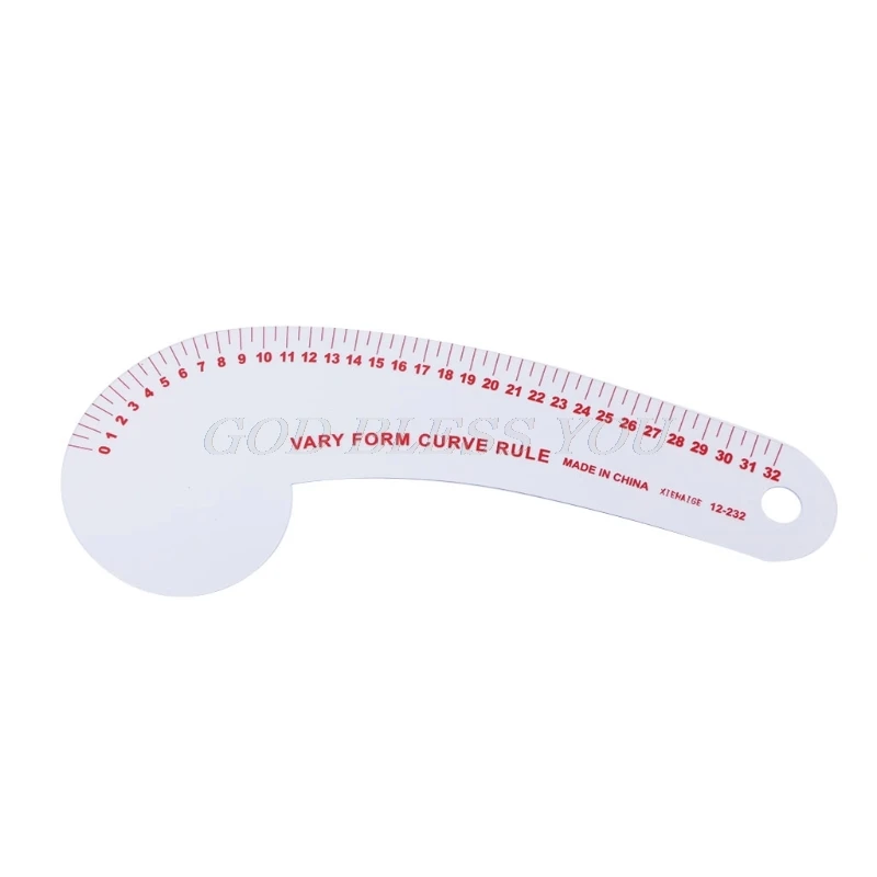 Пластиковая квадратная изогнутая линейка для шитья инструмент и рукоделия