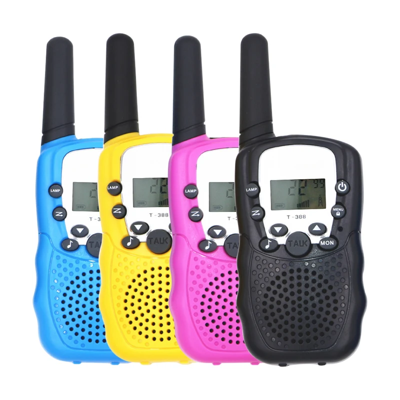 1 пара T-388 Walkie Talkie Игрушки для детей двухстороннее радио портативное