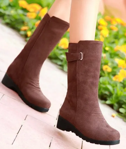 women flat ankle boots half short boot