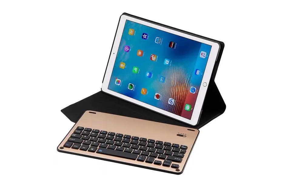 Чехол для iPad Pro 10,5 клавиатура ультра тонкий Съемный беспроводной Bluetooth клавиатура алюминиевый чехол+ подарок
