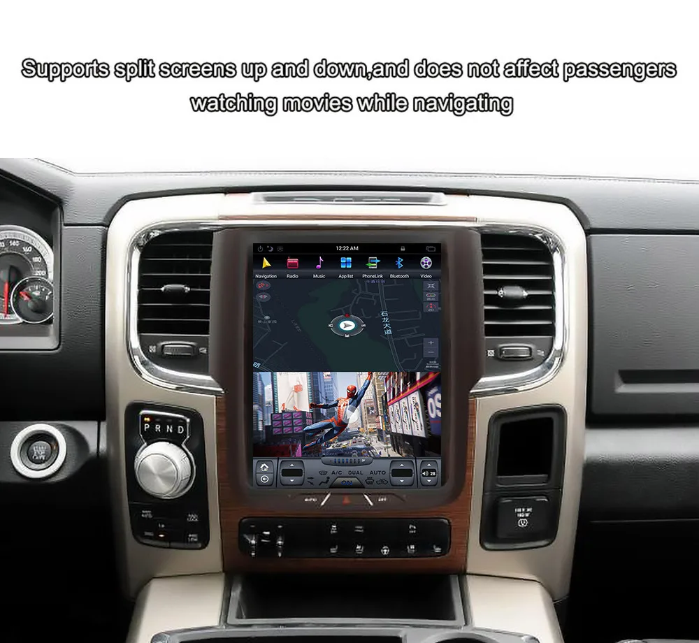 10,4 дюймов Tesla Android 7,1 Автомобильный мультимедийный радио для Dodge ram gps навигация без CD DVD плеер gps система