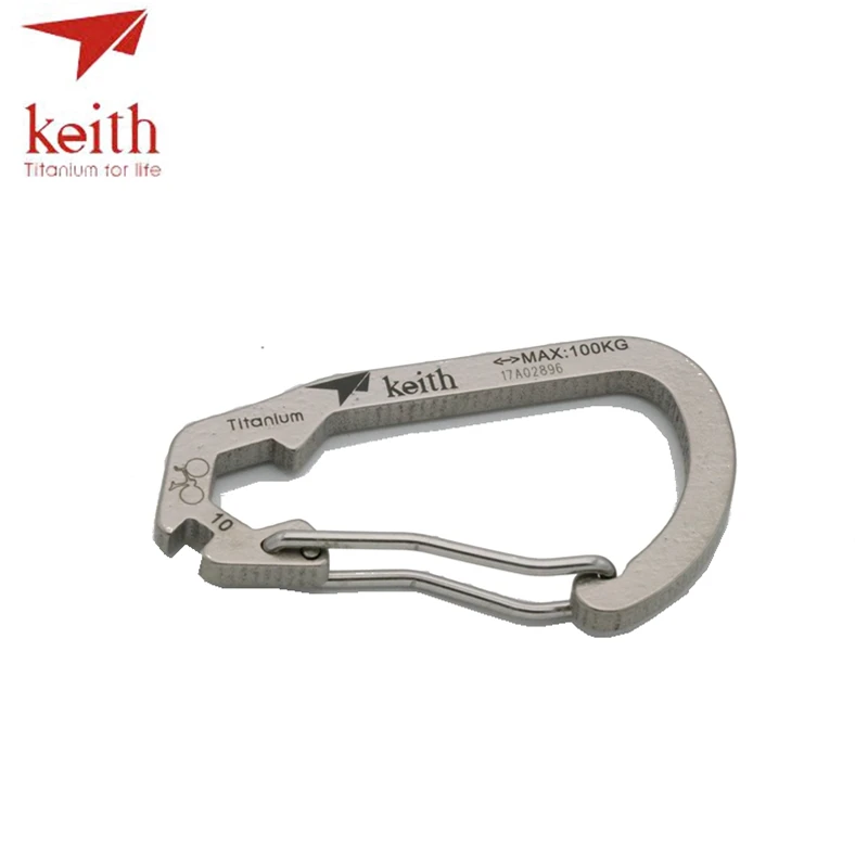 Многофункциональное снаряжение для кемпинга из титанового карабины Keith