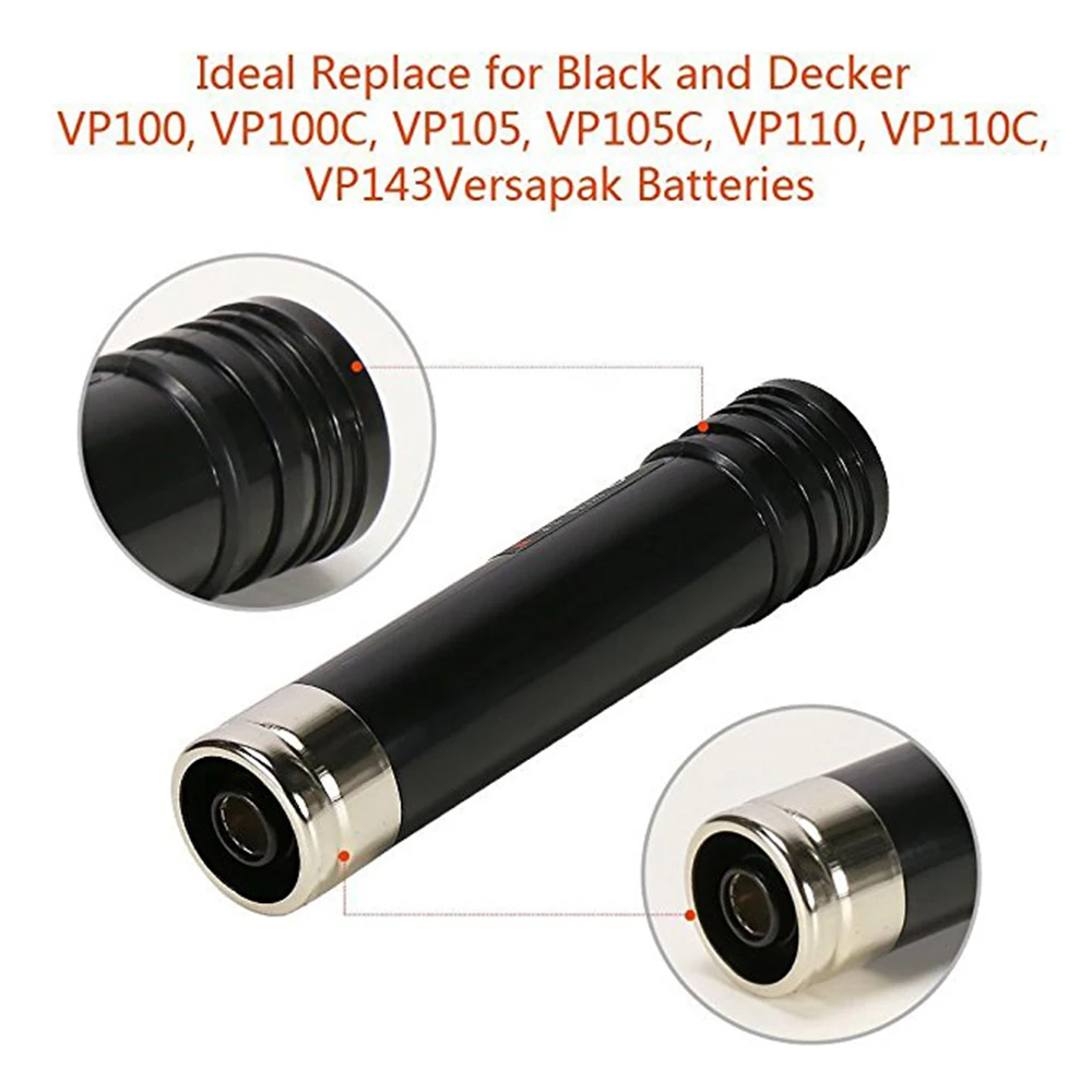 1X3000 3 6 В Ni MH VP100 аккумуляторная батарея для BLACKNDECKER VersaPak VP110 VP105 VP143 151995