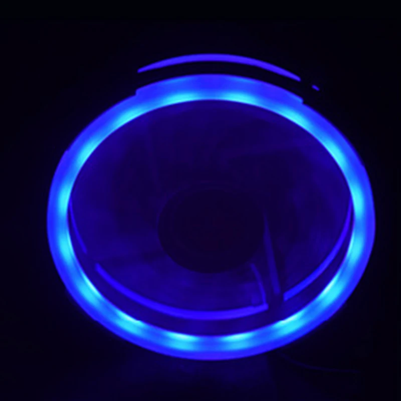 Single-sided Computer Power Supply Fan LED Fans Aurora Light Chassis Red Blue Green White Cooler Single |