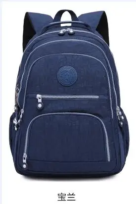 dark blue TEGAOTE, женский рюкзак для девочек-подростков, нейлоновые рюкзаки, Mochila Feminina, женский рюкзак для путешествий, школьный ранец, женская сумка - Цвет: dark blue