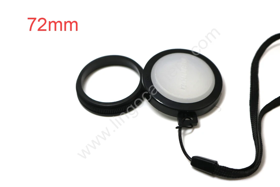 Универсальная крышка для сбалансированного белого объектива 72 мм 77 82 всех типов