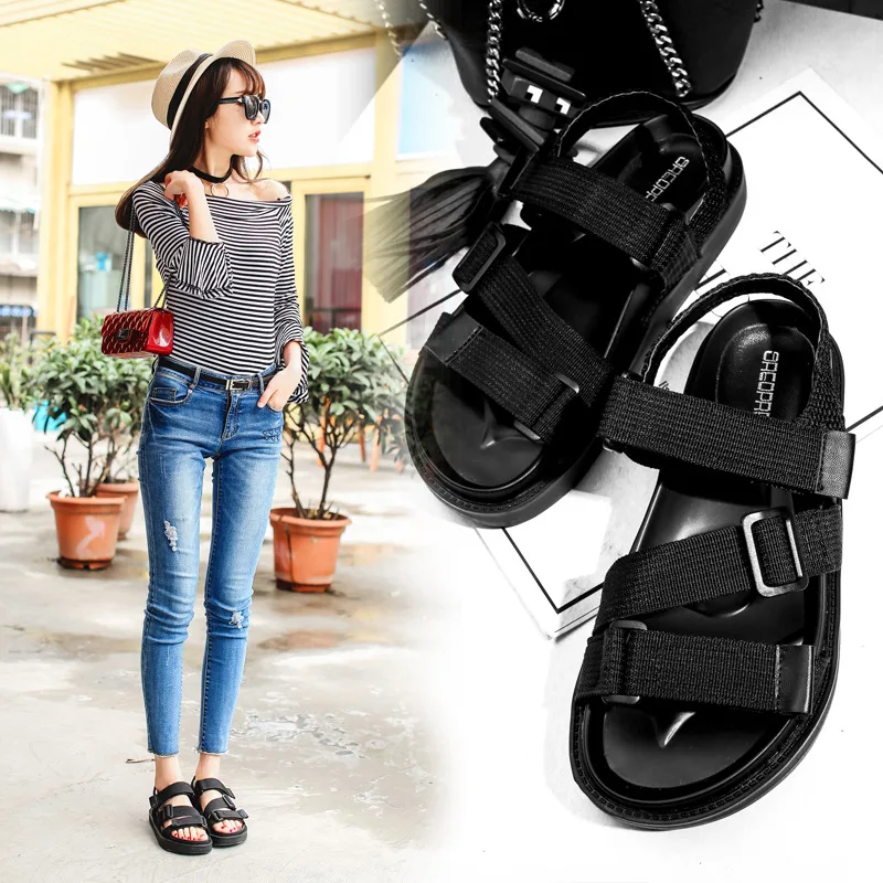 Женская обувь для отдыха Летняя с открытым носком Сезон Зима На сплошной