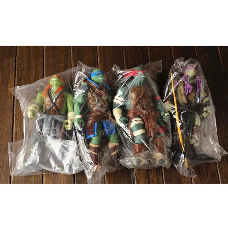 4 шт./компл. Большой размер 2014 фильм версия мультфильм модель Черепашки ниндзя