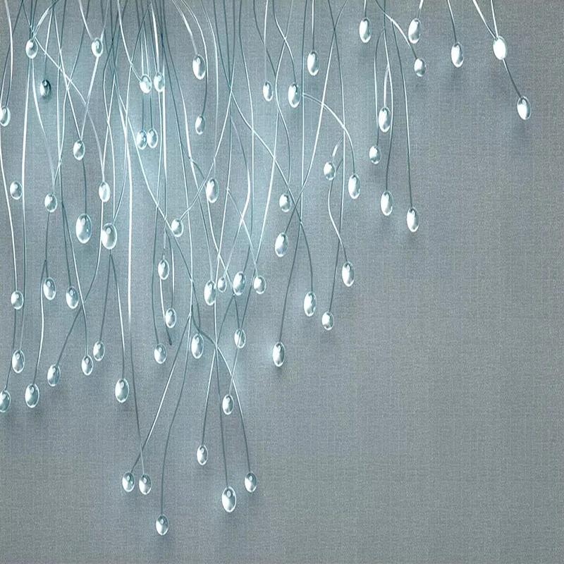 Фотообои на заказ 3D стерео Ослепительная стеклянная ткань с узором фотообои для