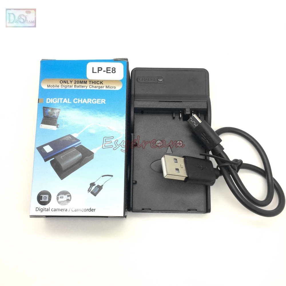 LC E8 CBC USB Зарядное устройство для Canon LPE8 LP Батарея цифровой Камера EOS 550D 600D 650D 700D