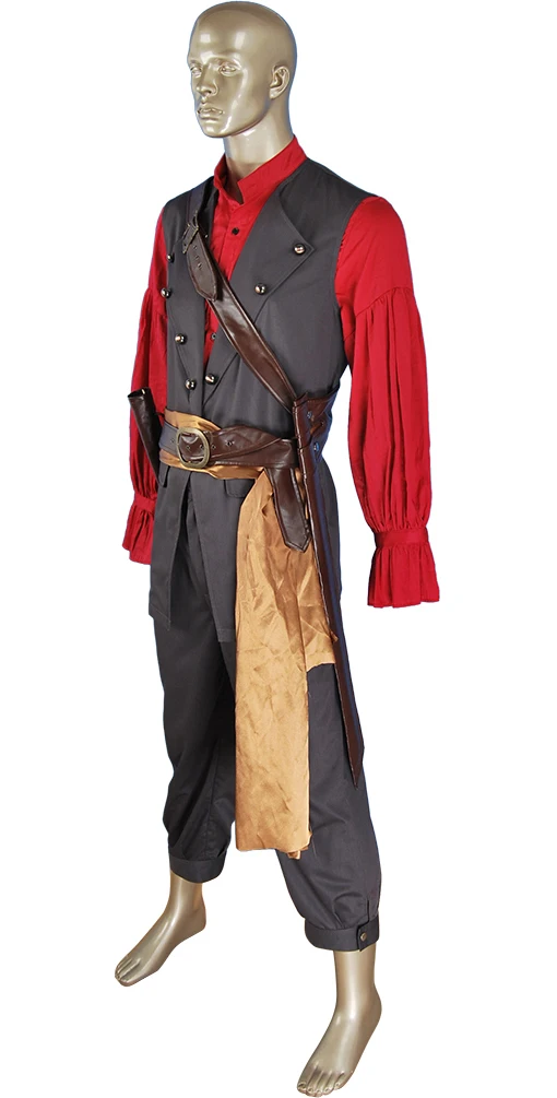 Унисекс Пираты Карибского моря POTC капитан Вильям Тернер пиратский карнавальный