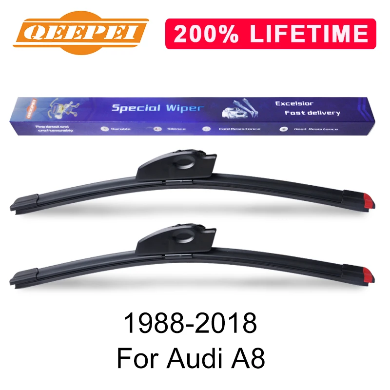 Сменные щетки стеклоочистителя QEEPEI сменные для Audi A8 D2 D4 B3 B4 1988 2018 резиновые