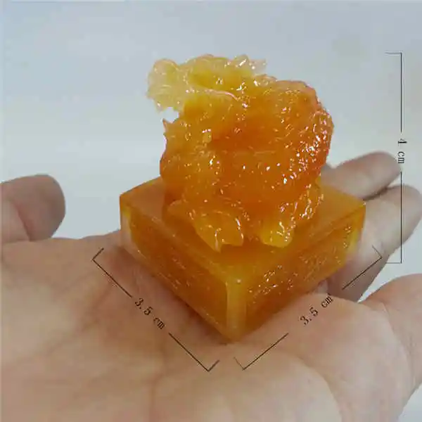 Orange Статуэтка китайского дракона, статуэтка, искусственный камень, Императорская Нефритовая печать, ремесла, год зодиака, дракон, скульптура, украшение дома, аксессуары - Цвет: Orange