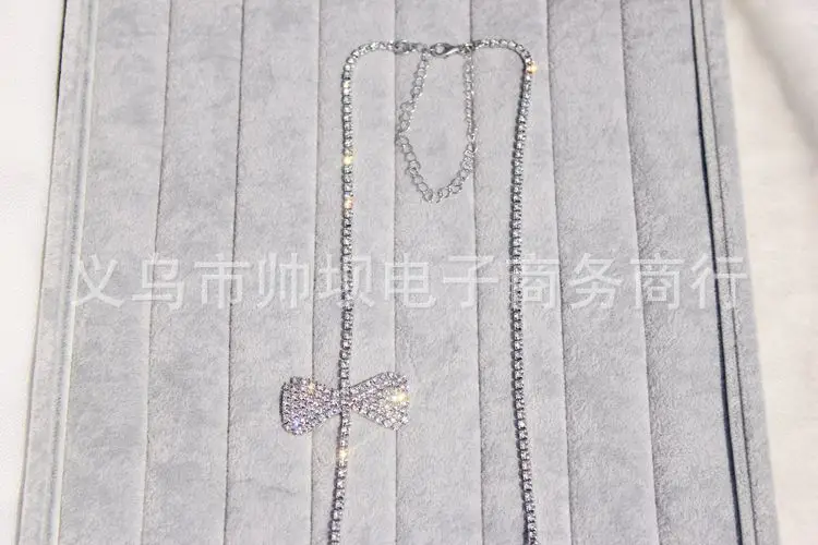 

Rhinestone Bow tie drill bride's wedding dress underwear Shoulder strap invisible 2018 NEW Women Bra straps Metal Zircon