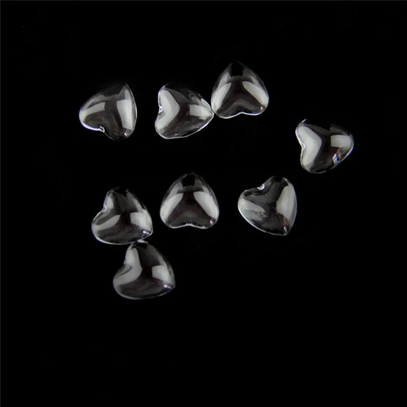 100 шт. прозрачный стеклянный кабошон в форме сердца 15 мм | Лампы и освещение