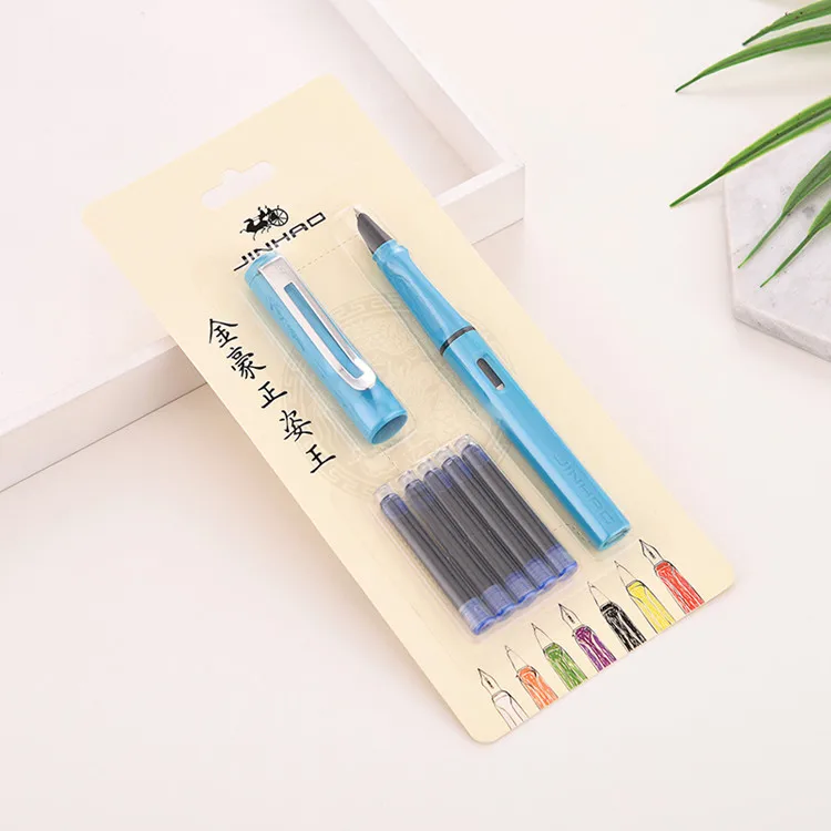 Jinhao 599a положительная осанка костюм каллиграфия ручка для письма kalem lamy Высококачественная чернильная ручка пилот Студенческая пластиковая чернильная ручка
