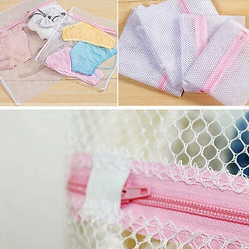NEW 3 Sizes Underwear Clothes Aid Bra Socks Laundry Washing Machine Net Mesh Bag BIB1 |