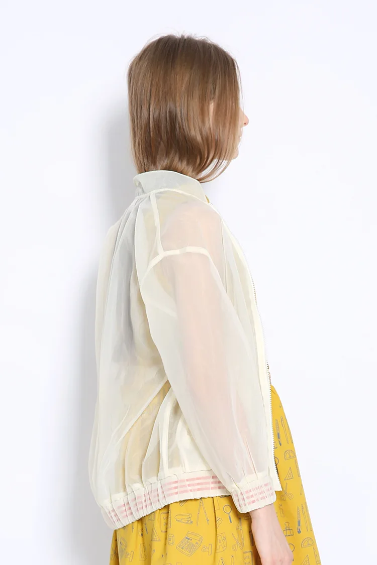 Модная женская прозрачная куртка в стиле Харадзюку летнее тонкое пальто с