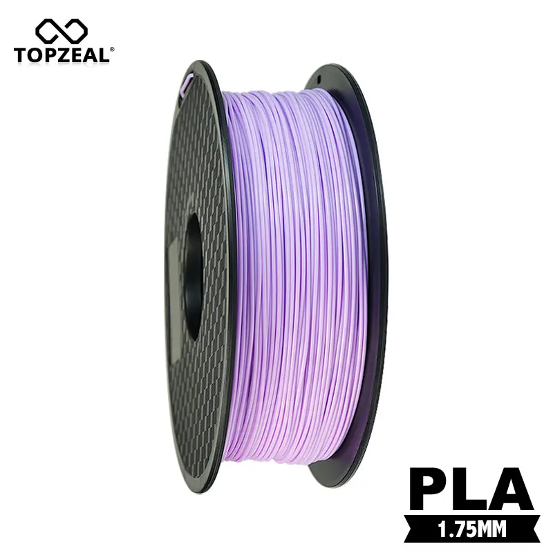 

TOPZEAL High Quality Taro Purple Color PLA Filament 343m Length 3D Filament 1KG 1.75mm 3D Filament Raw Materials