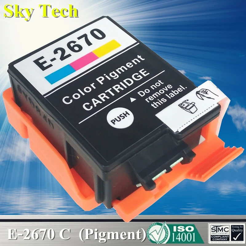 Совместимые чернильные картриджи для T2661 T2670 Epson трудозатраты/WF100W. [С пигментом