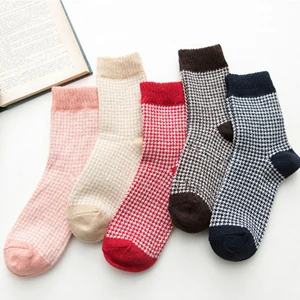 5 Pairs Random Color NEST 5 пар/партия, зимние толстые носки в национальном стиле, женские хлопковые модные теплые носки, качественные тканевые женские носки - Цвет: 5 Pairs Random Color